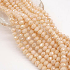 35pcs Crystal Rondelle Beads for Jewelry Making