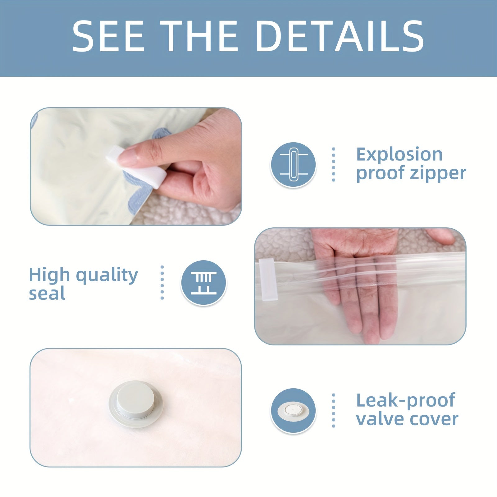 Thickened Vacuum Compression Bag for Clothes Blankets Shirts