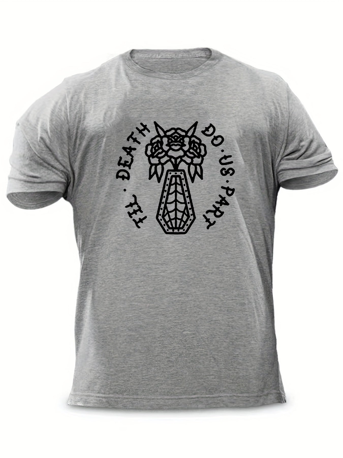 Men's Death Do Us Part Tee Shirt, Crew Neck, Casual Fit