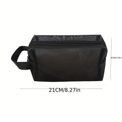 Transparent Mesh Makeup Case Organizer Storage Pouch Zipper Toiletry Wash Bags