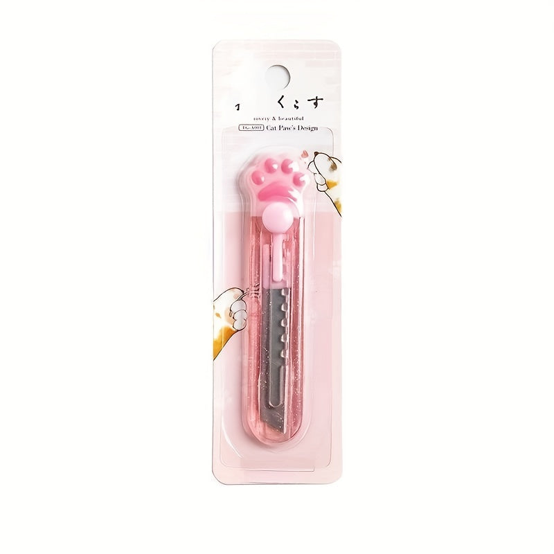 Portable Cat Claw Mini Utility Box Cutter Student Stationery Craft
