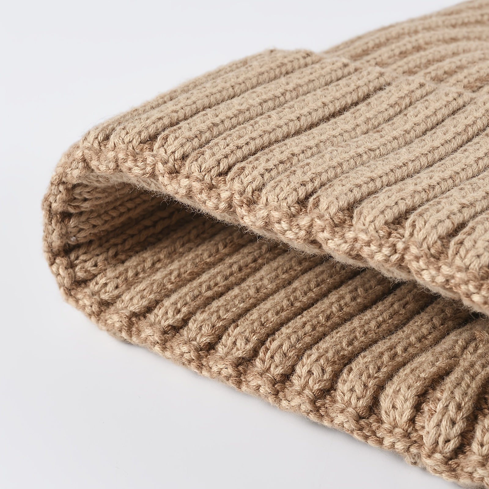 Men's Winter Knitted Cuffed Beanie Hat Ear Protection