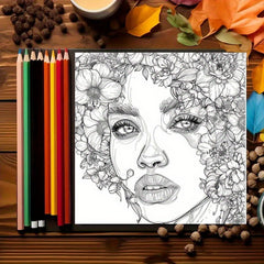 Deluxe Coloring Book Featuring Beauties for Relaxation