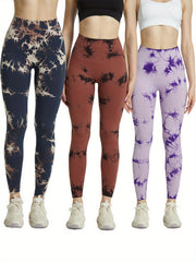 Tie Dye Fitness Leggings High Waist Yoga Pants