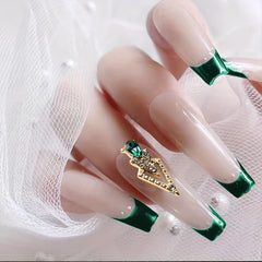 Triangle Nail Charms Rhinestones Alloy Nail Gem Accessories