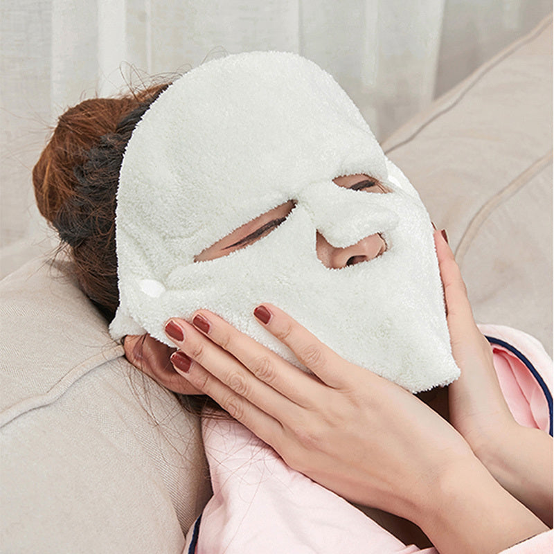 Coral Fleece Hot Compress Towel for Face
