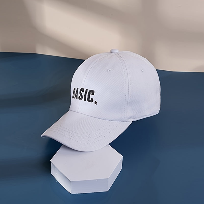 Embroidered Letters Baseball Cap Sun Hat Outdoor Sunshade