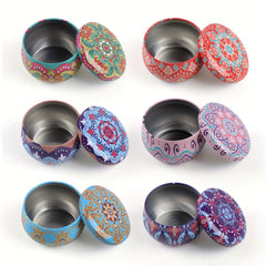 6pcs Candle Tin Jars for DIY Candle Making with Lids