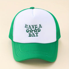 Men's Letter Embroidery Baseball Cap Mesh Breathable