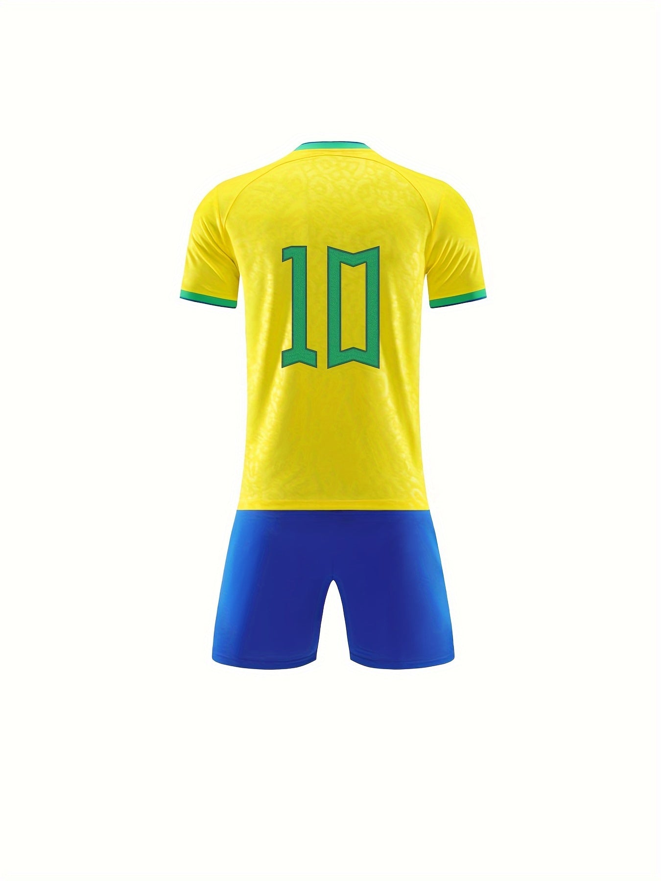 2pcs Boys Breathable Sports Football Training Outfit Quick Drying Summer Set
