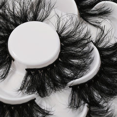 5 Pairs 25mm Dramatic Wispy Faux Mink Lashes