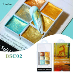 Metallic Nail Watercolor Paint Set for Macaron Designs