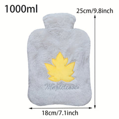 Leaf Style Hot Water Bag Hand Warmer for Indoor Outdoor Camping Travel Winter