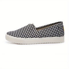 Women's Windmill Pattern Canvas Slip-On Flat Shoes