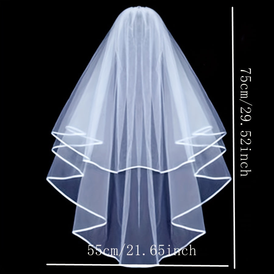 Bridal Headpiece & Veil Set for Bachelorette Party