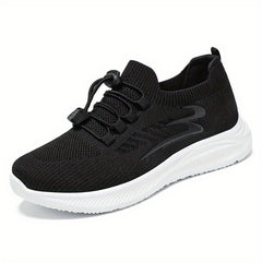 Soft Thick Sole Shock Absorption Flying Woven Shoes Lightweight