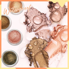 16 Colors Pearly Eyeshadow Clay Brown Golden Cheese Mud Shimmer Glitter