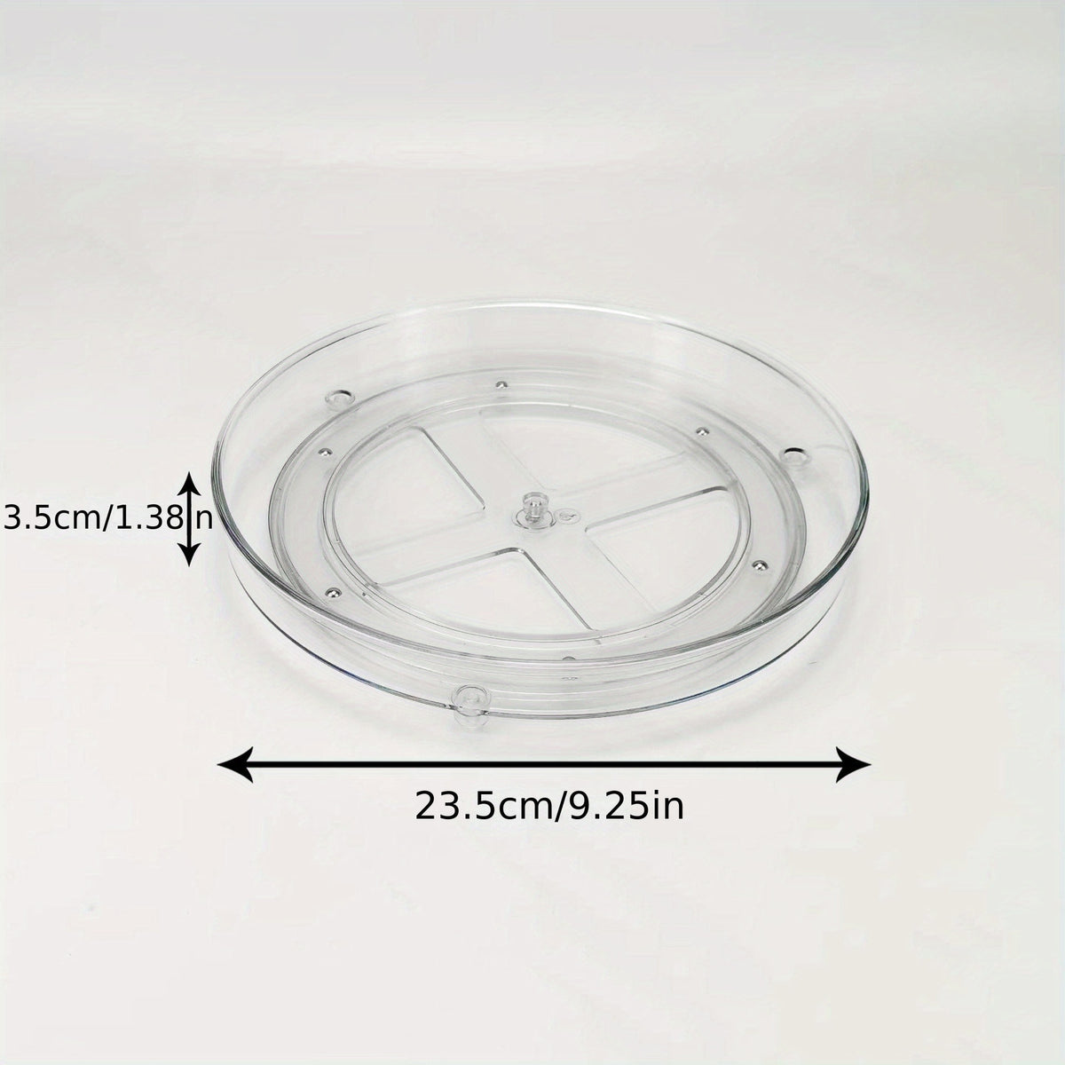 1pc 1 2 3 Layer 25 4 Cm Clear Non Skid Lazy Susan Organizers Turntable Rack