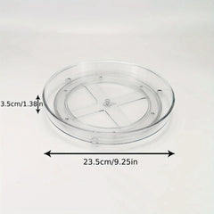 1pc 1 2 3 Layer 25 4 Cm Clear Non Skid Lazy Susan Organizers Turntable Rack