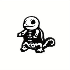 Skeleton Turtle Enamel Pin for Men