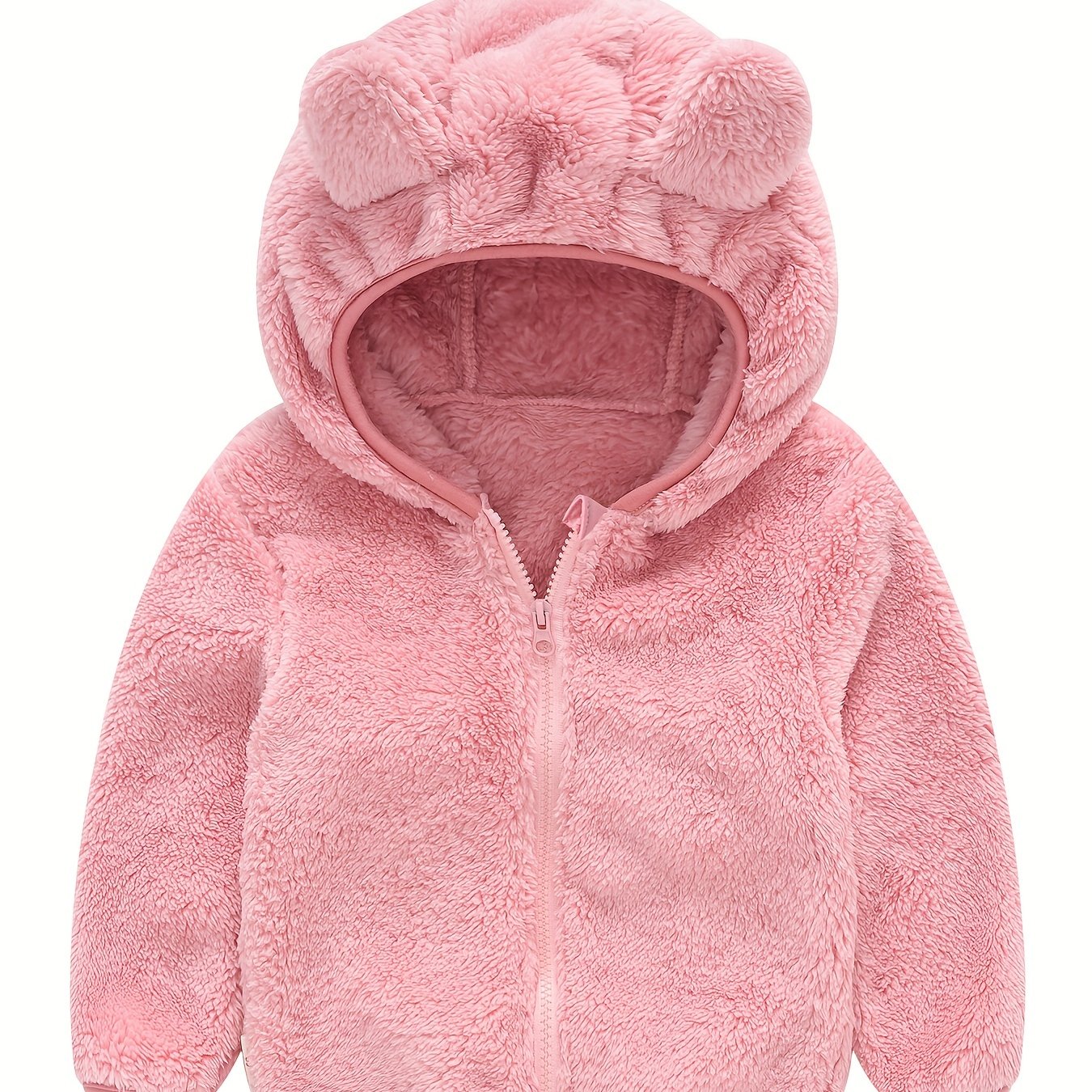 Toddler Fleece Jacket Baby Boys Girls Hooded Outwear Fall Winter Clothing
