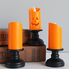 Halloween Pumpkin Lantern LED Candle Lamp