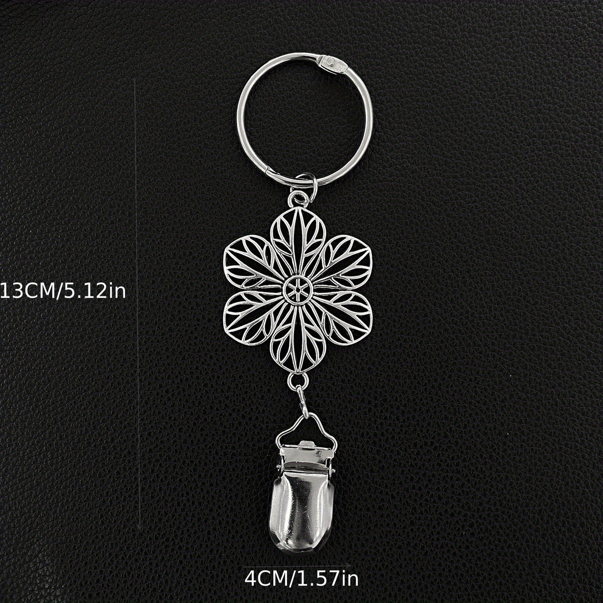 Vintage Flower Hollo Out Metal Hat Clip for Women