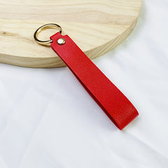 Stylish PU Leather Keychain Key Ring Gift for Him Her