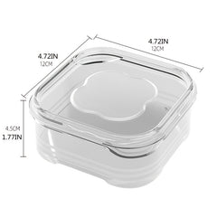 10pcs Clear Plastic Containers for Refrigerator with Lids Food Storage