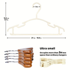 12pcs Beige Baby Hanger for Clothing Stores