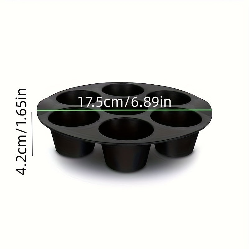 Silicone Muffin Pan Cupcake Tray 7 hole Cake Mold for Air Fryer Baking
