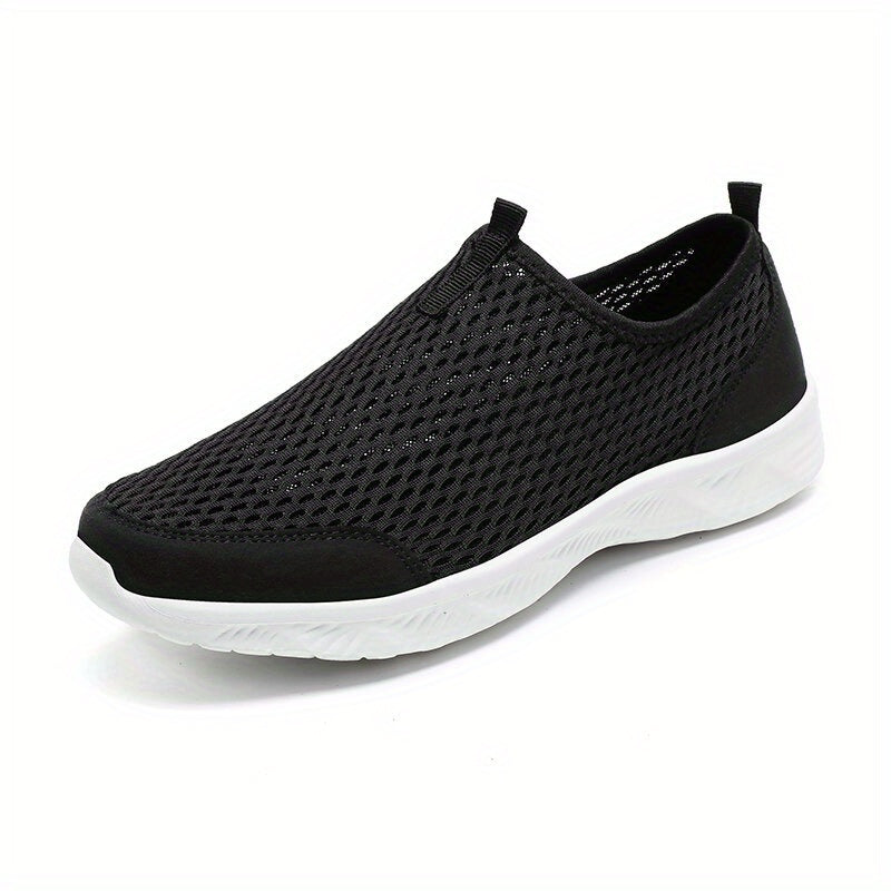 Men's Mesh Hollow Out Sneakers Slip On Walking Shoes