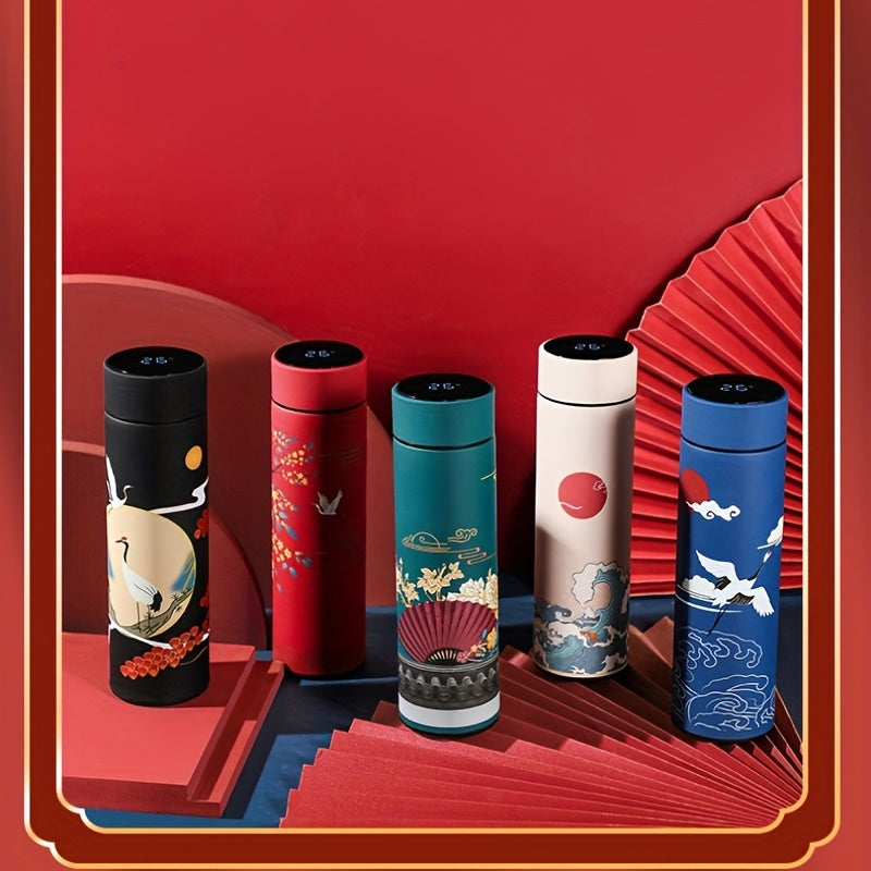 Chinese Style Thermal Water Bottle Smart Insulated Cup