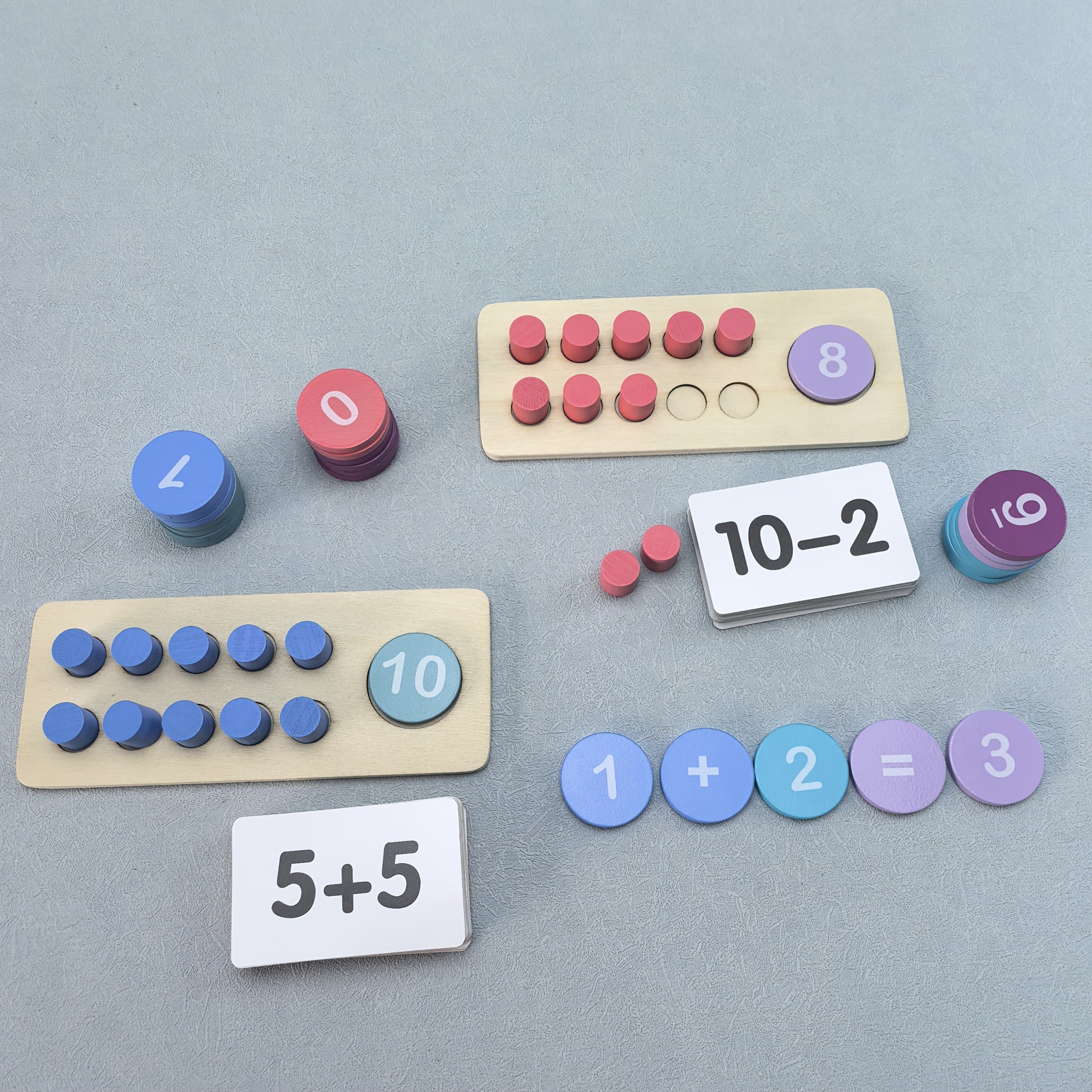 Giant Wooden Ten Frames Set for Early Math Learning