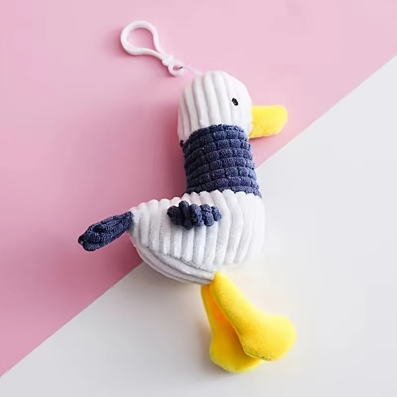 Mr Bean Teddy Bear Keychain Squeaking Pendant Cartoon Doll