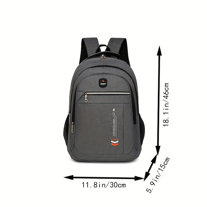 Large Capacity Men's Backpack - Durable Business Travel Bag