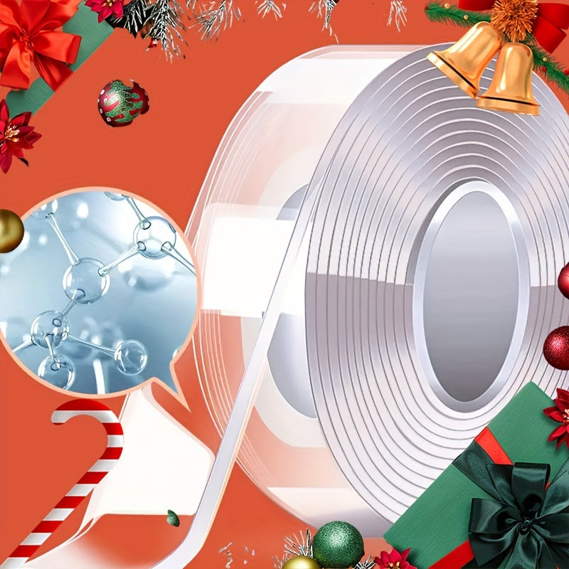 1 3 5m Transparent Nano Tape Washable Reusable Double Sided Tape Adhesive