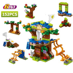 Forest Fairy Tale Tree House Building Blocks Kit Gift For Girls