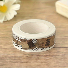 Retro Ruler Journal & Paper Glue Tearable Decorative Sticker