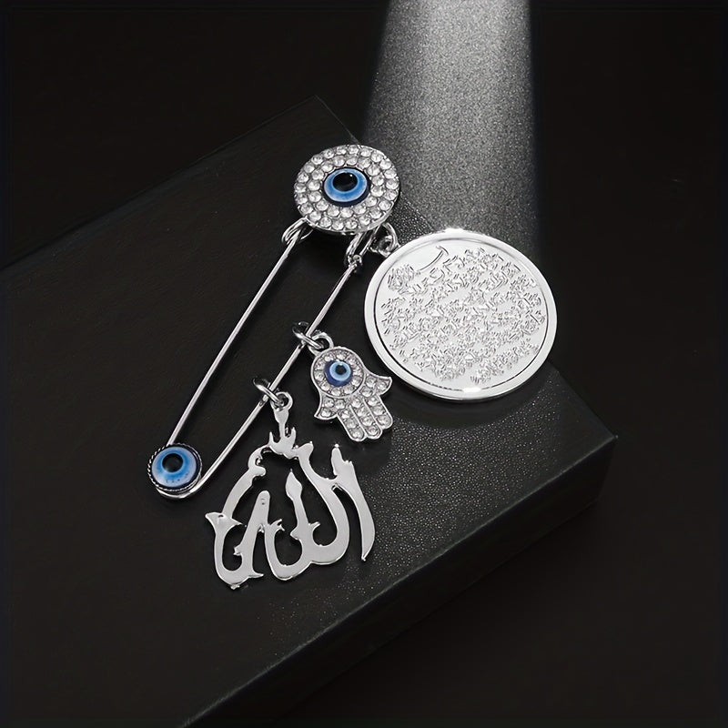 Vintage Allah Brooch - Lucky Amulet for Men