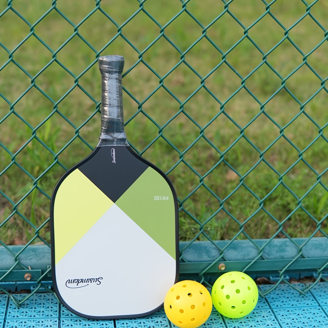 PR100 Pickleball Paddle Set 2 Rackets 4 Balls Bag