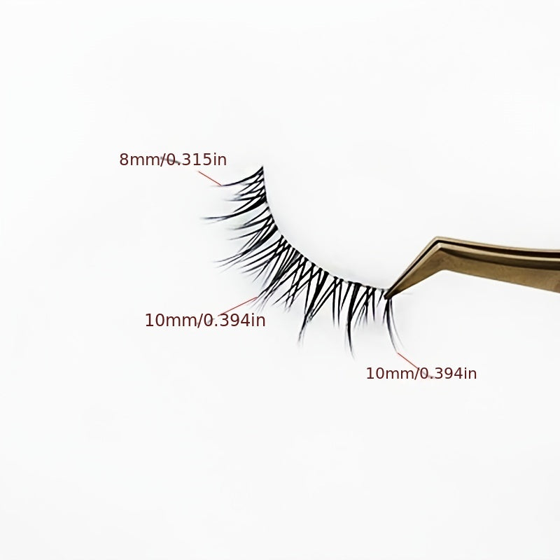 5 Pairs Manga Silk Eyelashes Cluster False Full Strip False Lashes