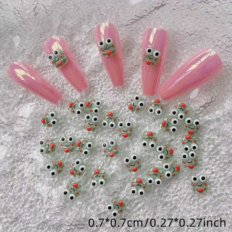 10pcs Mini Frog & Star Figurines for DIY Wedding Decor & Manicures