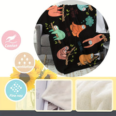 Sloth Printed Blanket Soft And Comfortable Throw Blanket