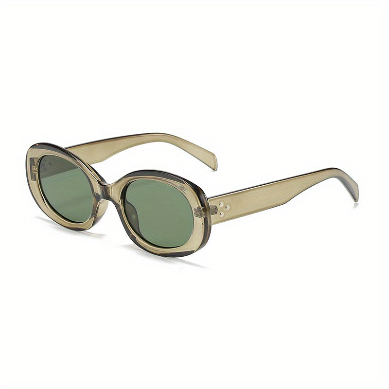 Men's Oval Frame Sunglasses UV Protection Outdoor Sports Glasses