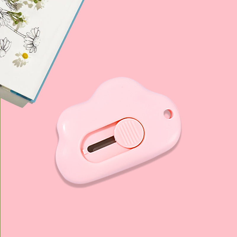 Cloud Cat Mini Retractable Utility Knife for DIY Crafts and Letter Opening