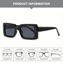 Polarized Classic Women Sunglasses Rectangular Candy Party Eyeglasses