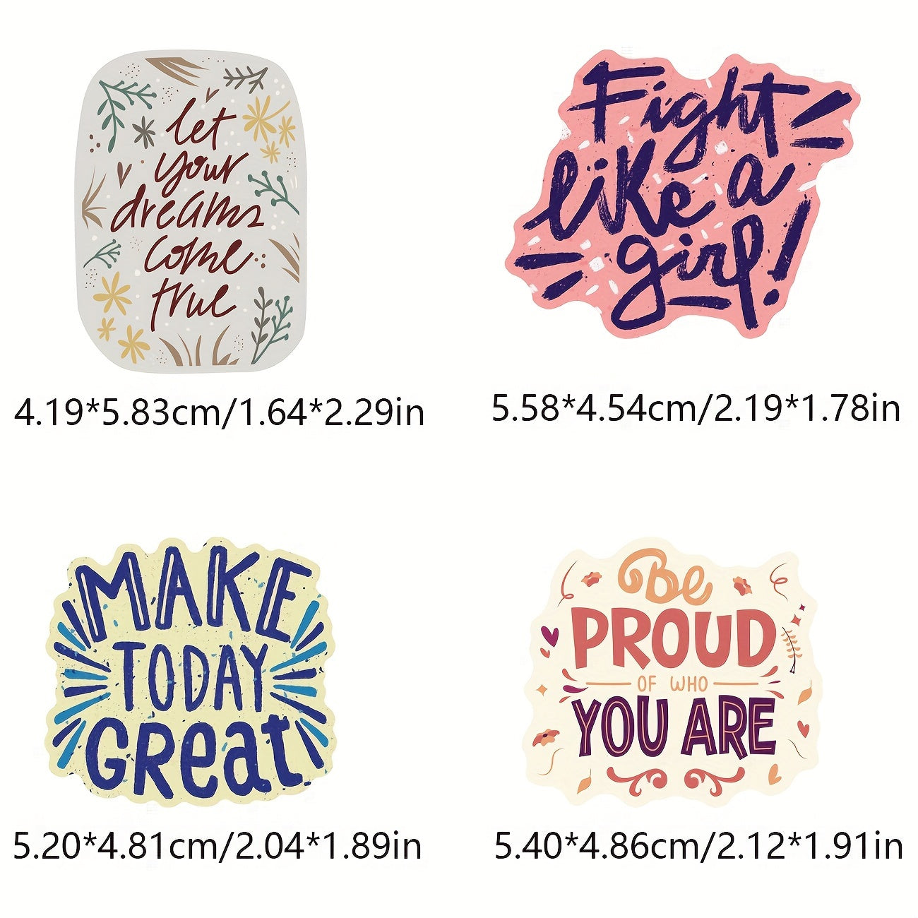100pcs Motivational Quote Stickers Inspirational Words Stickers For Teachers