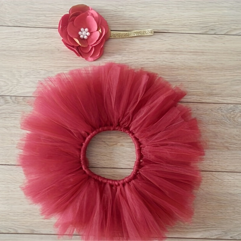 Newborn Girls Flower Headband Set for Photography & Outfits