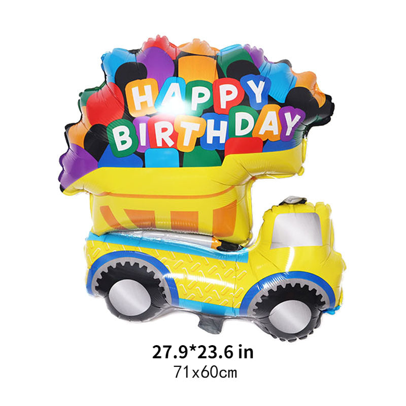 Cartoon Balloon Car for Happy Birthday Party